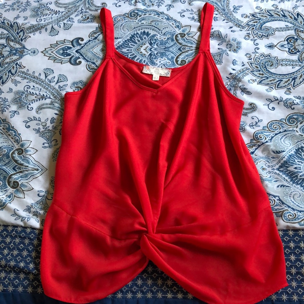 Red blouse